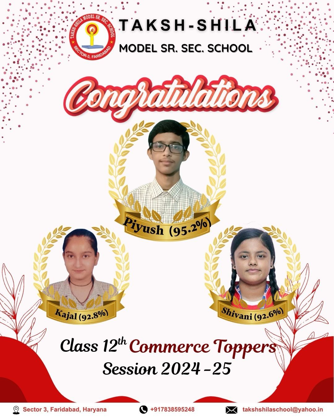 best school in faridabad top in 12th results