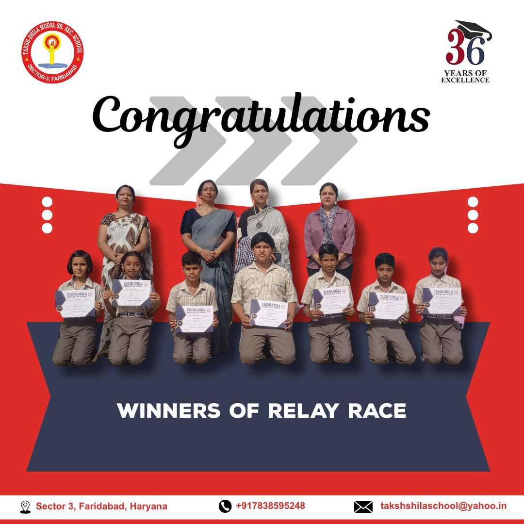 Winners Of Relay Race