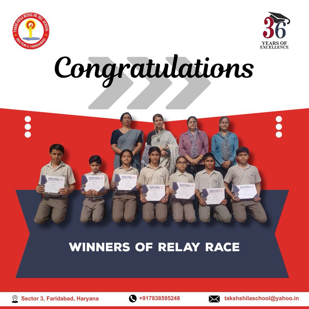 Winners Of Relay Race