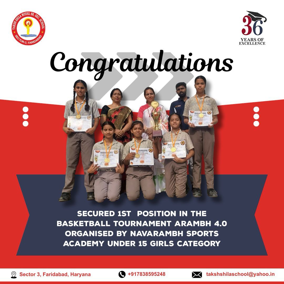 1st Position Fiba Premiere Basketball Tournament Arambh 4.0